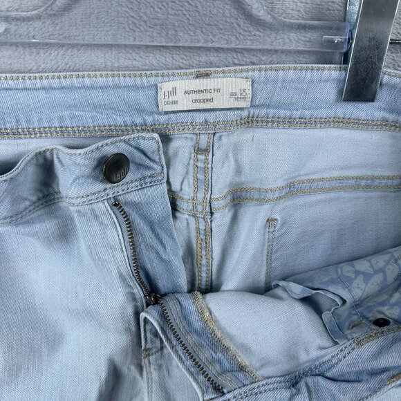 J. Jill Cropped Jeans Womens Size 18 Authentic Fit Denim Mid Rise Blue - Picture 5 of 12